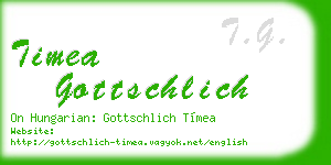 timea gottschlich business card